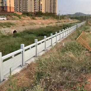 资阳 白麻河道栏杆效果展示图
