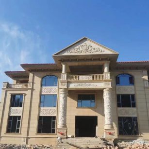 资阳 黄金麻花岗岩别墅外墙干挂