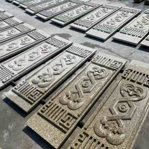 资阳 黄金麻花岗岩外墙雕刻板