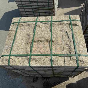 资阳 黄金麻花岗岩石材自然面蘑菇石成品