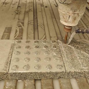 资阳 芝麻白花岗岩石材盲人石、盲道石、盲点石