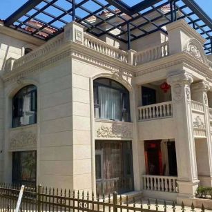 资阳 黄金麻花岗岩荔枝面别墅外墙干挂