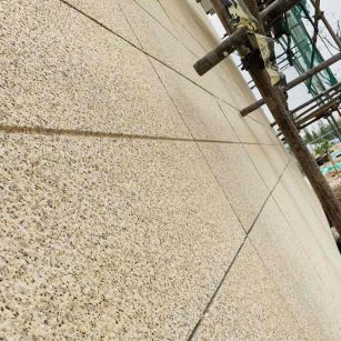 资阳 黄金麻花岗岩荔枝面外墙干挂石材效果示例