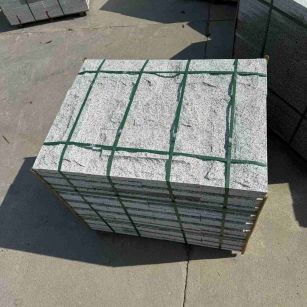 资阳 白麻花岗岩石材自然面蘑菇石成品