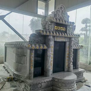 资阳 芝麻白墓碑效果展示图