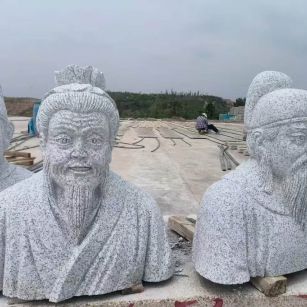 资阳 白麻花岗岩石材人物立体雕刻