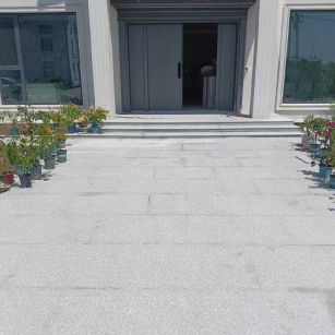 资阳 芝麻白花岗岩地铺石地面铺装