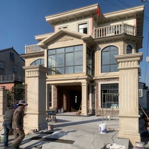 资阳 黄金麻花岗岩荔枝面别墅外墙干挂私家专属