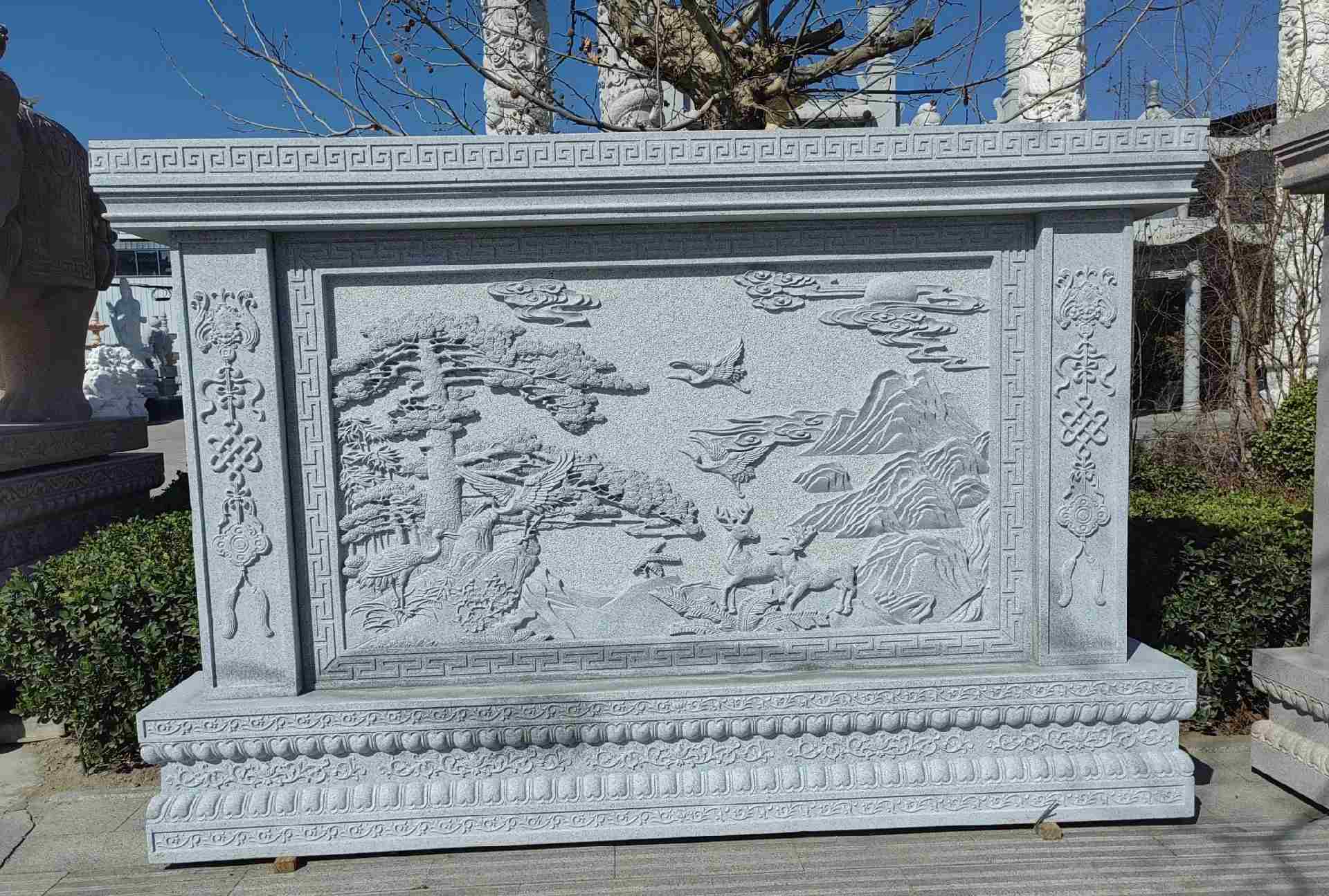 资阳 芝麻白大型照壁，屏风，影壁