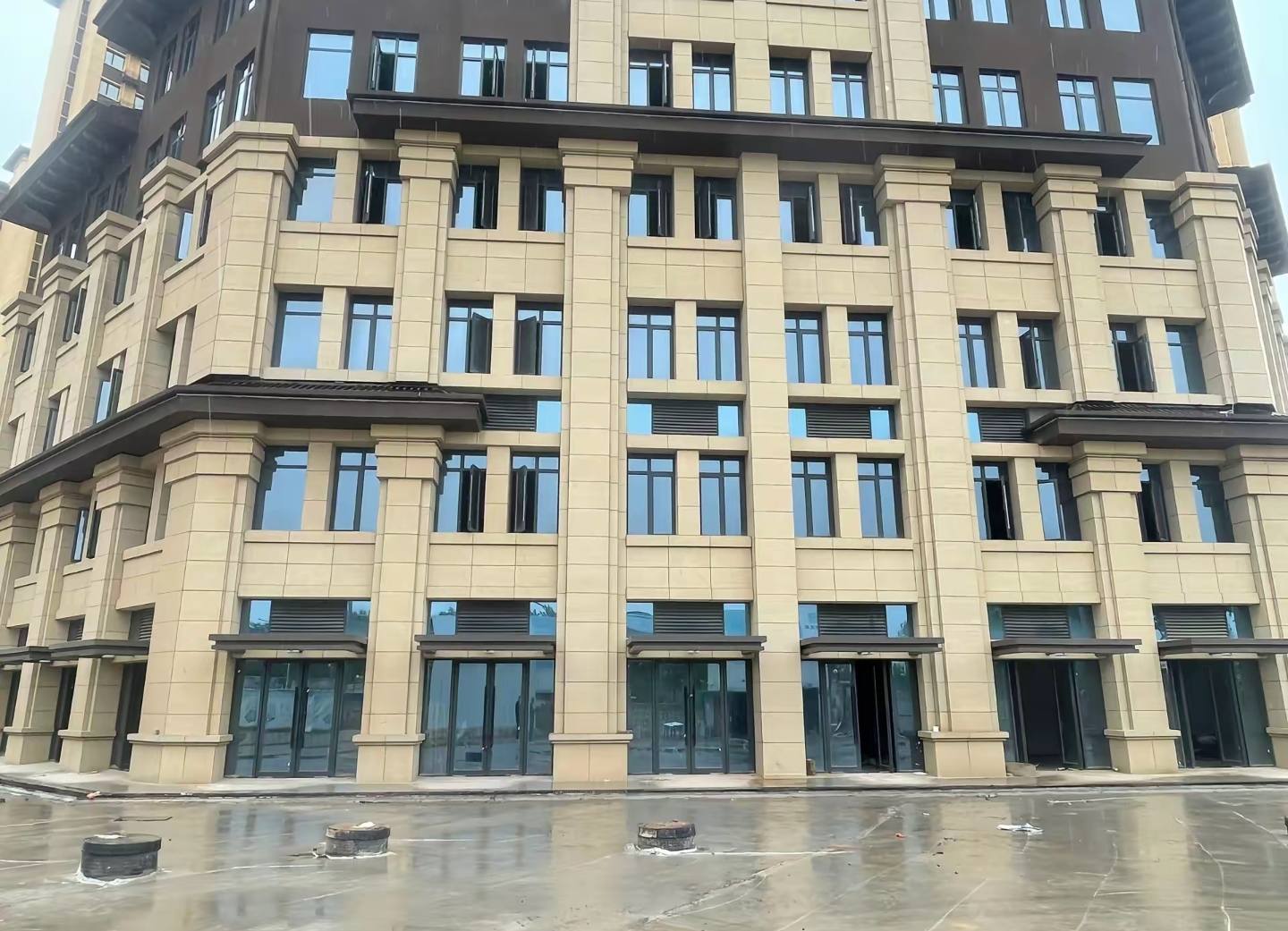 资阳 黄金麻花岗岩荔枝面小区外墙干挂