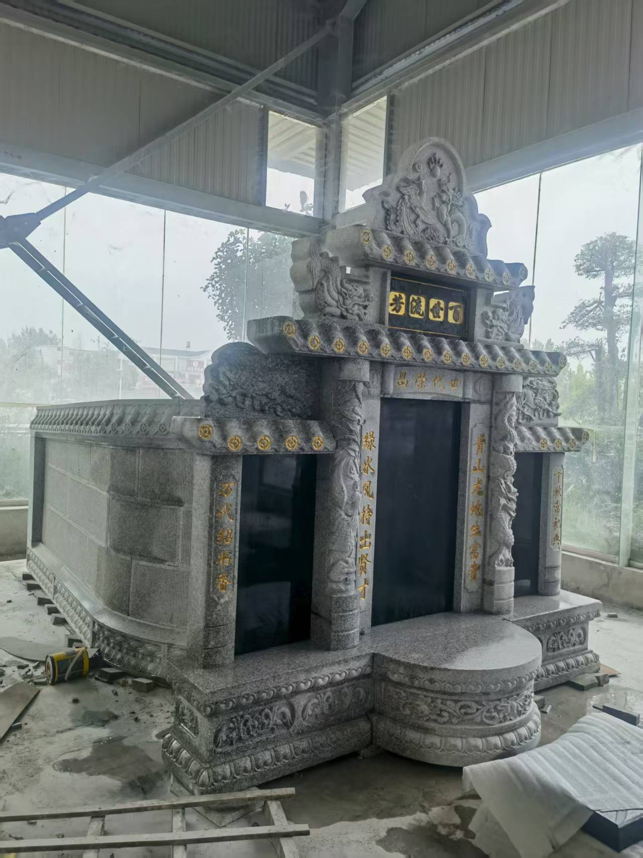 资阳 芝麻白墓碑效果展示图