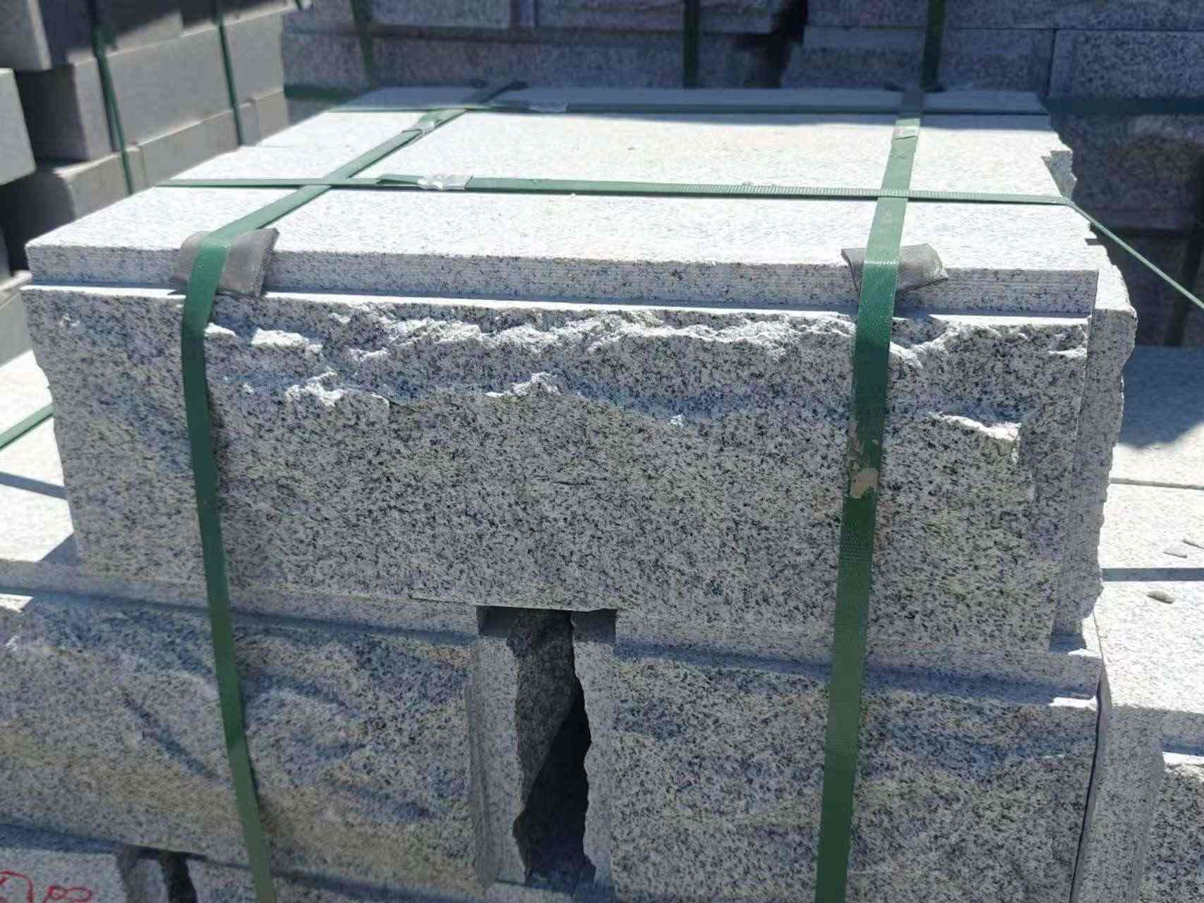 资阳 芝麻白花岗岩自然面成品