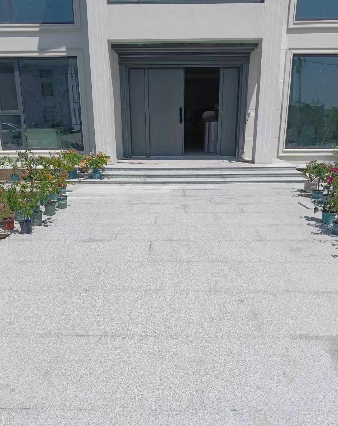 资阳 芝麻白花岗岩地铺石地面铺装