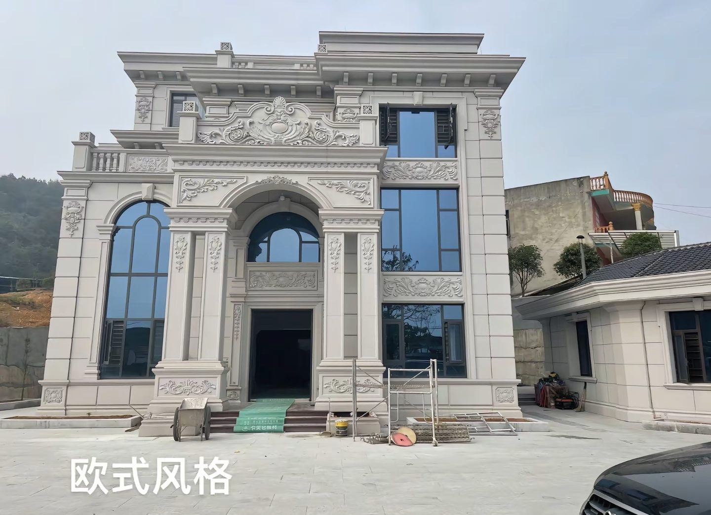 资阳 白麻花岗岩别墅外墙干挂