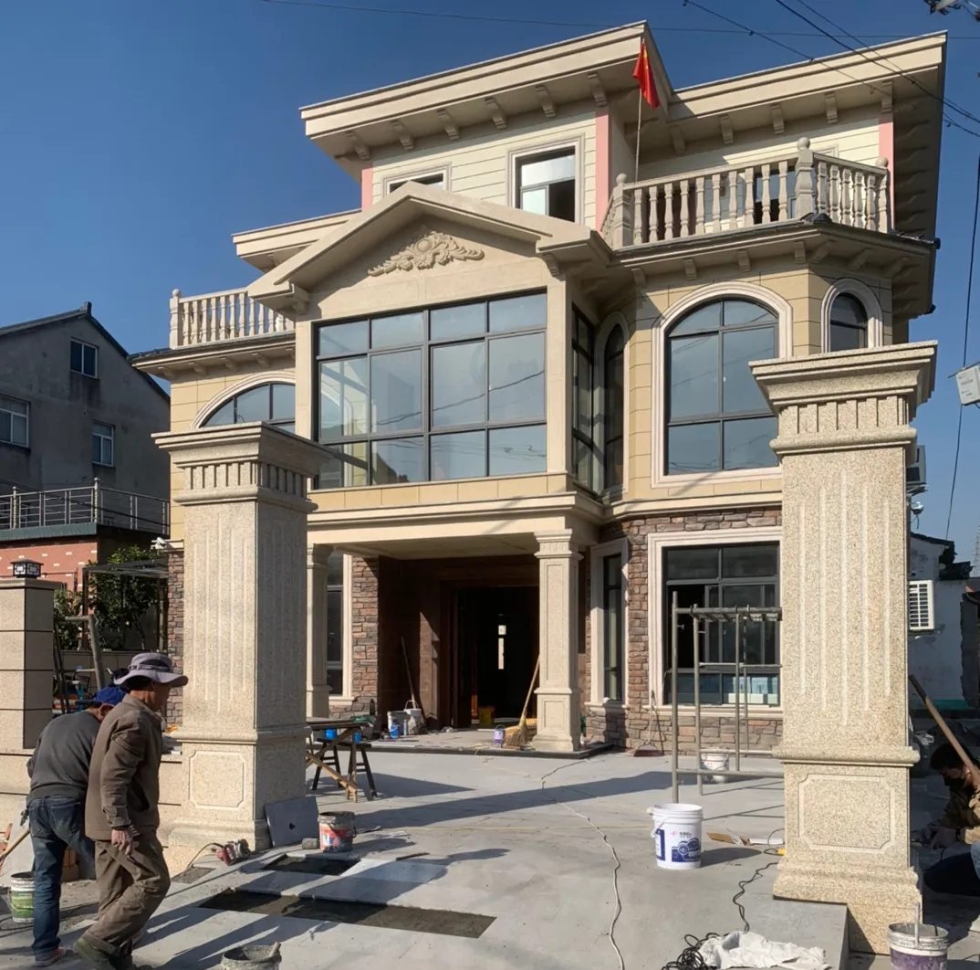 资阳 黄金麻花岗岩荔枝面别墅外墙干挂私家专属